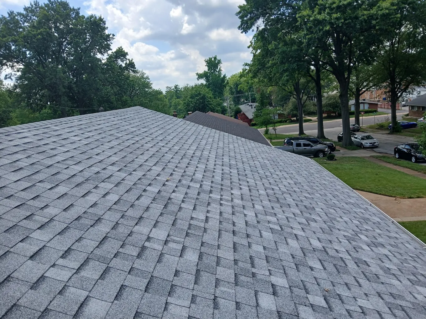 Finished shingle roof replacement by Solid Guard Exteriors